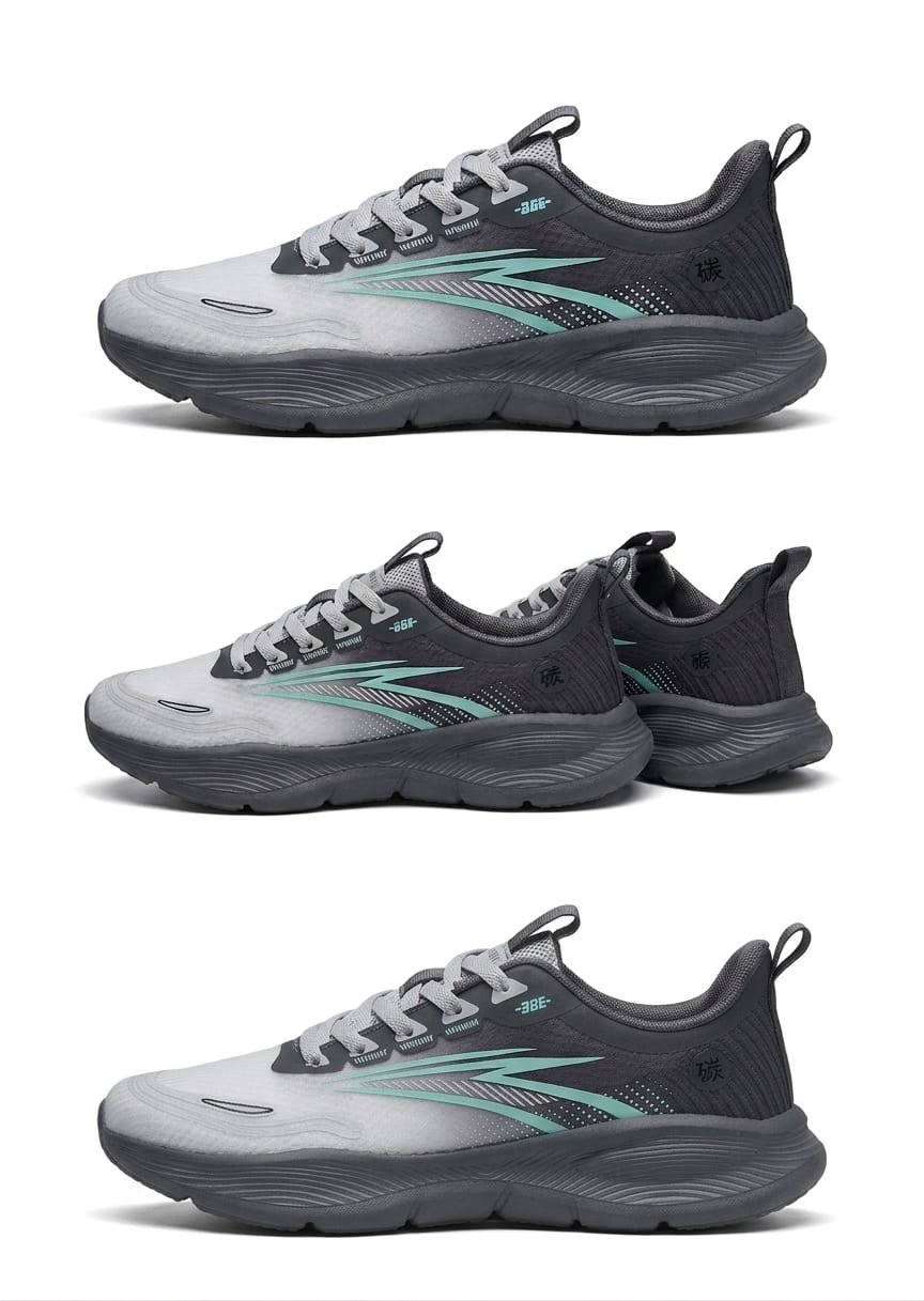 Japanese Sports Shoes Grey Whether for the gym, jogging, or a casual outing—these shoes provide a premium and smart look for any occasion. - Image 3