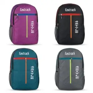 Purplel,Grey,Navy Blue Polyester Fastrack Black Sports Backpack With Reflective Stripe
