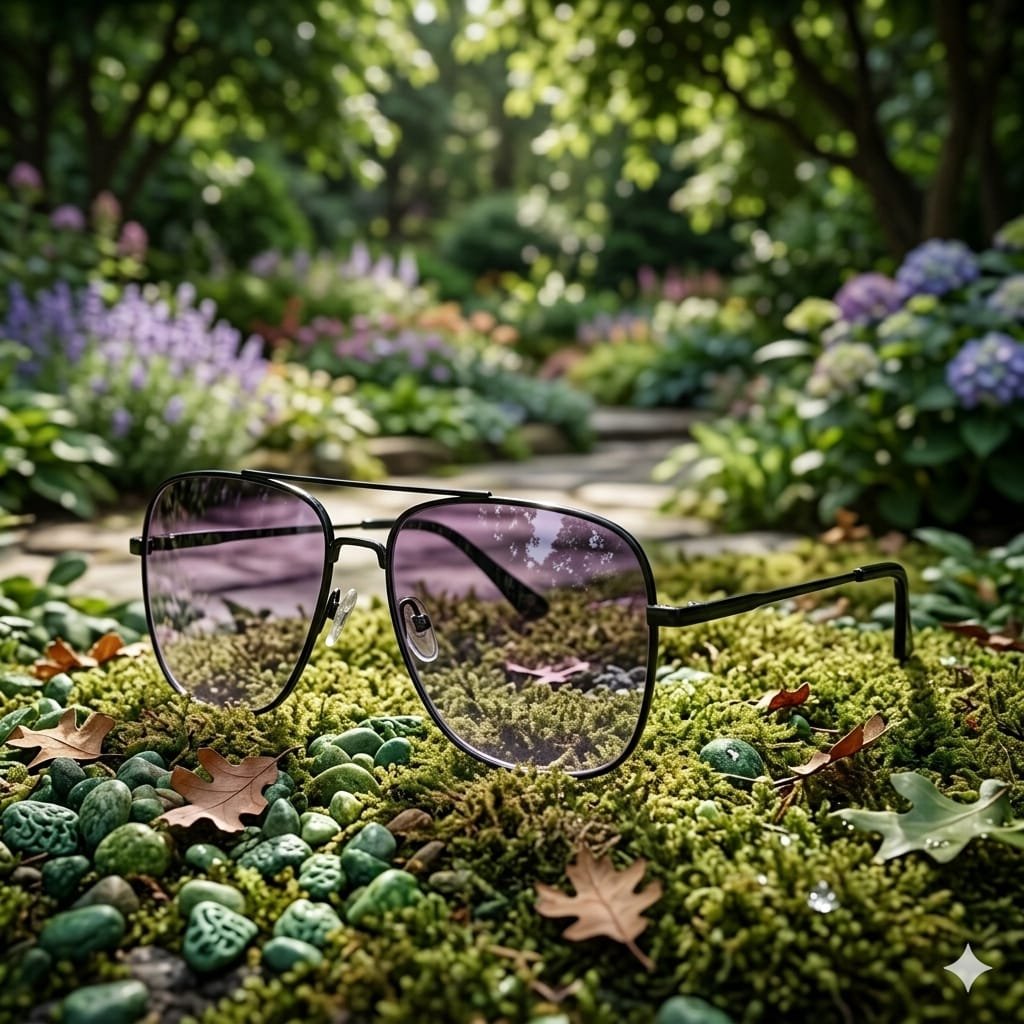 Elegant Purple-Tinted Shades: A Fresh Take on a Classic