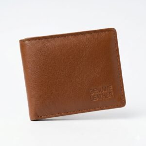 Tan Genuine Leather Bifold Walle
