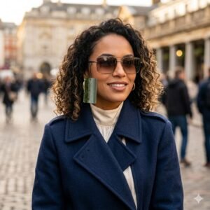 Urban Elegance: Premium Golden Frame Sunglasses
