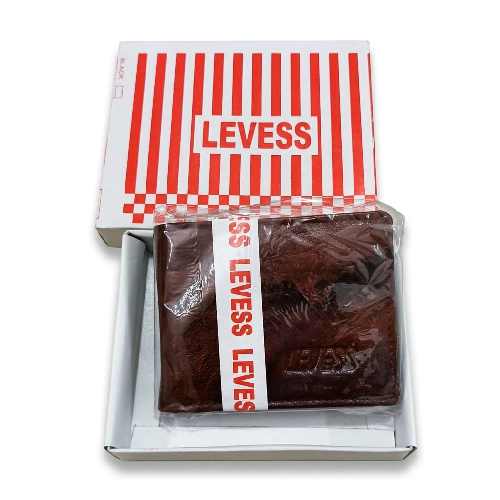 Levess Genuine Leather Brown Wallet