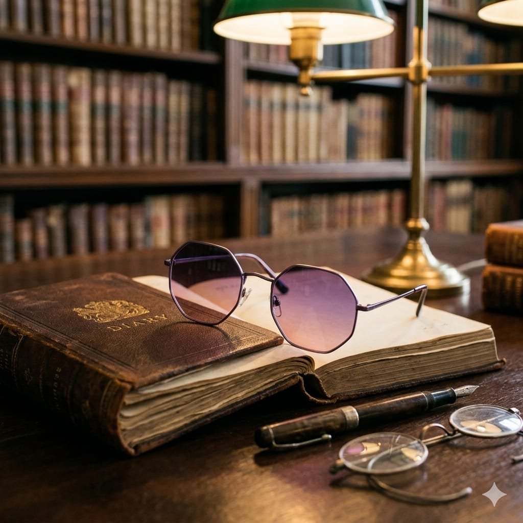 MultiColor Sunglasses With Gradient Lenses And Metal Frame - Image 6