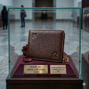 Bold and Classic Look: Its deep brown hue and textured leather finish exude a regal and sophisticated aura.
