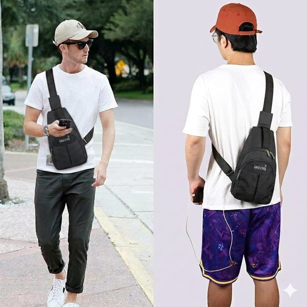 CHEST BAG,Functional design,Easy to carry,modern fashion for casual travel - Image 4