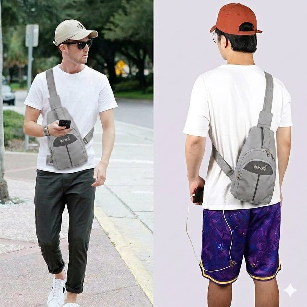 CHEST BAG,Functional design,Easy to carry,modern fashion for casual travel - Image 5
