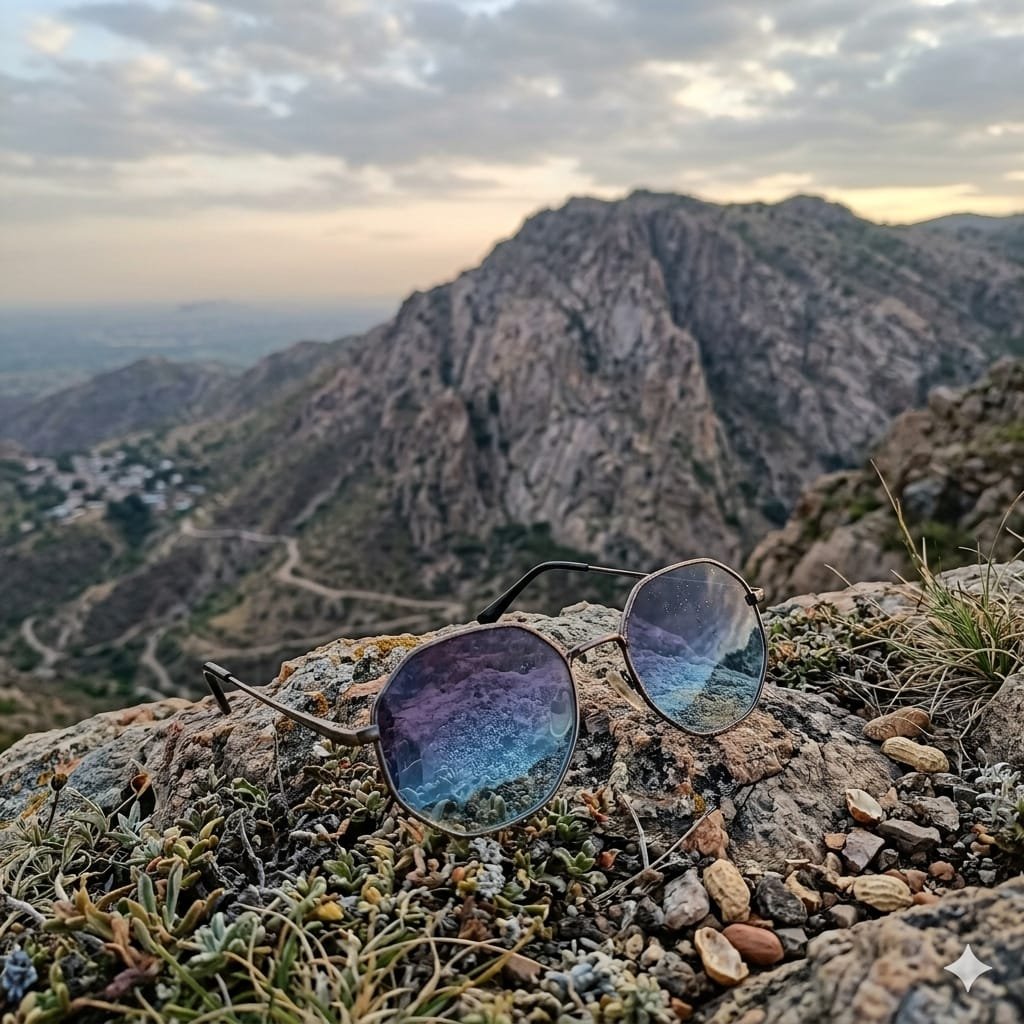 MultiColor Sunglasses With Gradient Lenses And Metal Frame - Image 11