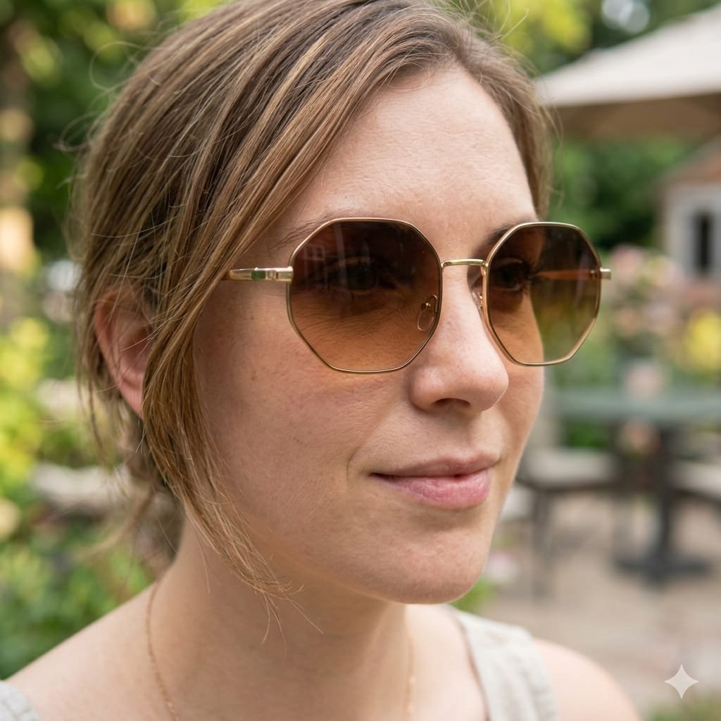 MultiColor Sunglasses With Gradient Lenses And Metal Frame - Image 15