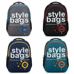 Black,Navy Blue,Grey & Teal Blue Printed Style Bags School,College Backpack