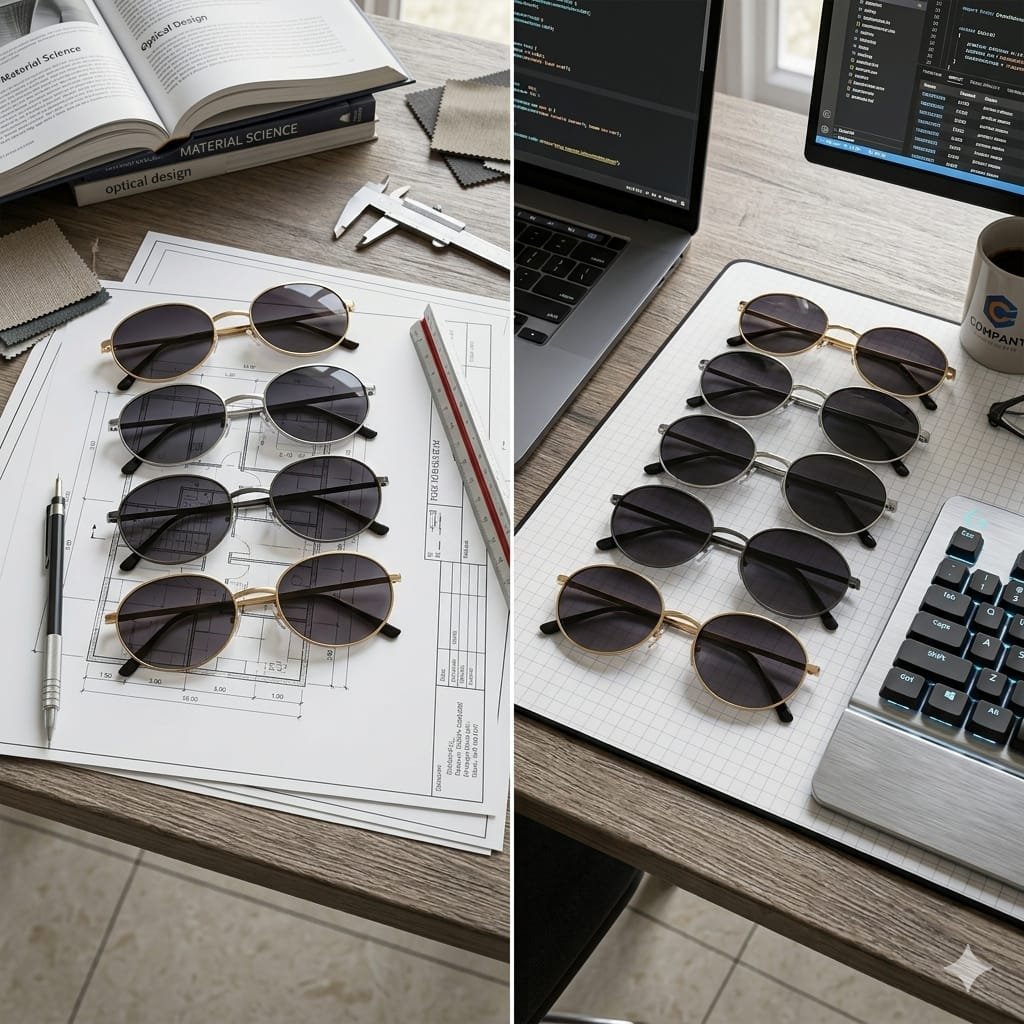 Premium Metal Frame: The slim yet sturdy metal frame ensures the sunglasses are lightweight and comfortable for long-term wear.