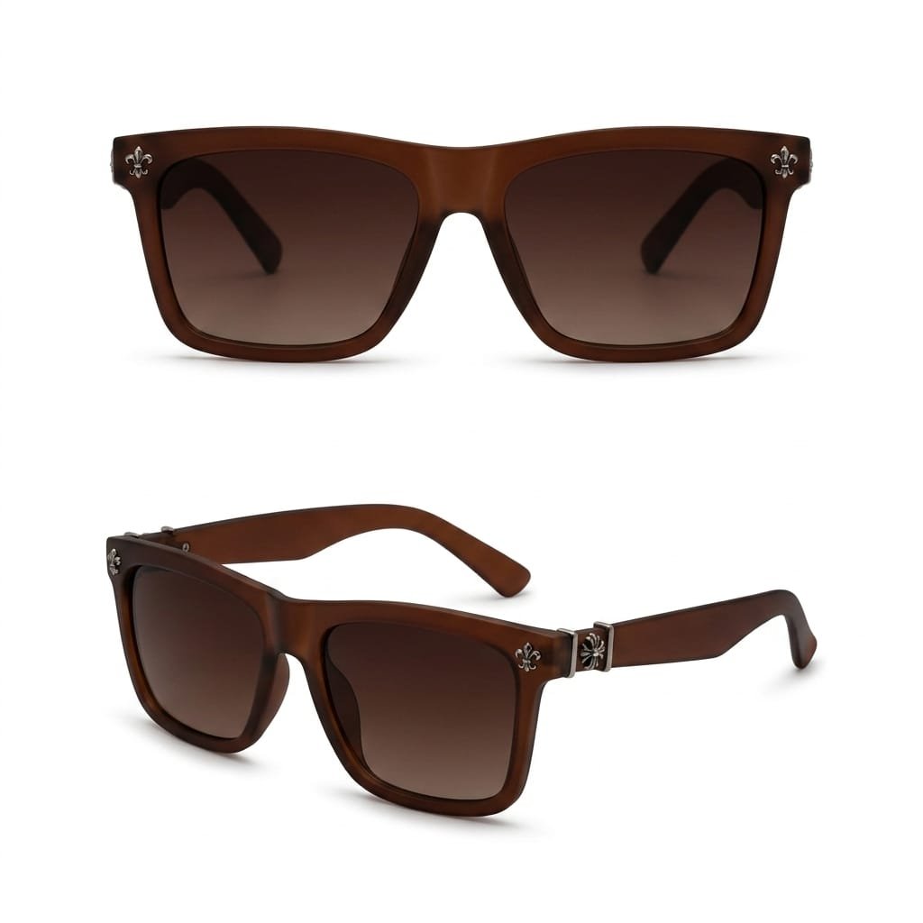 WhatsApp Image 2026-05-23 at 4.00.29 PM (1) Black,Brown Wayfarer Sunglasses With Black,Brown Gradient Lens - Image 2