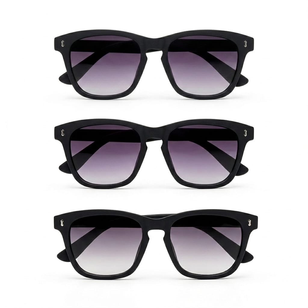 Classic Black, Modern Translucent and Classy Brown Gradient Sunglasses for Men and Women - Image 2